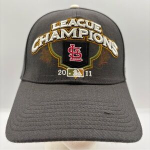STL Cardinals 2011 League Champions New Era 39Thirty Fitted Hat Retro Sportswear